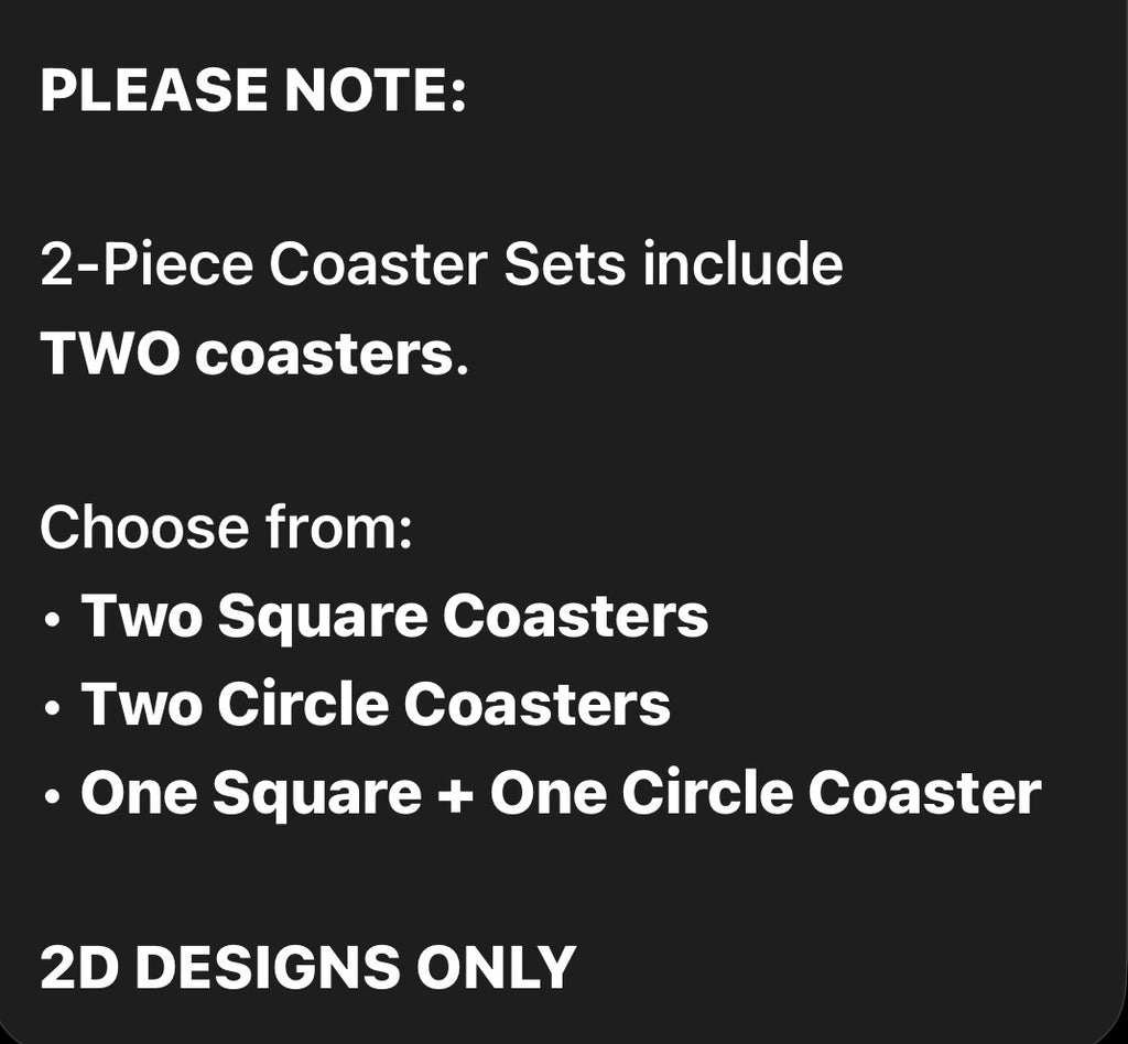 A Coaster just for YOU.