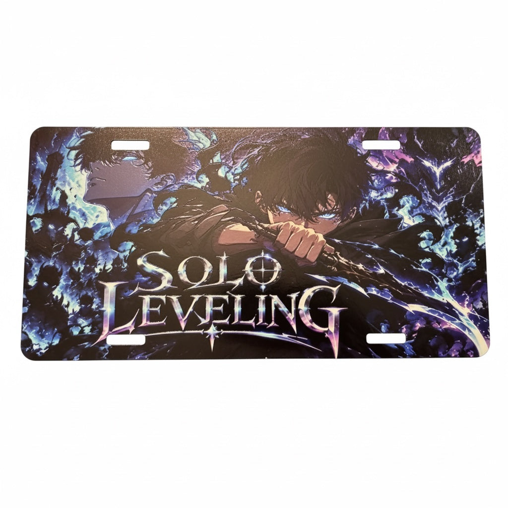 3D + texturized Solo Leveling Decorative License Plate