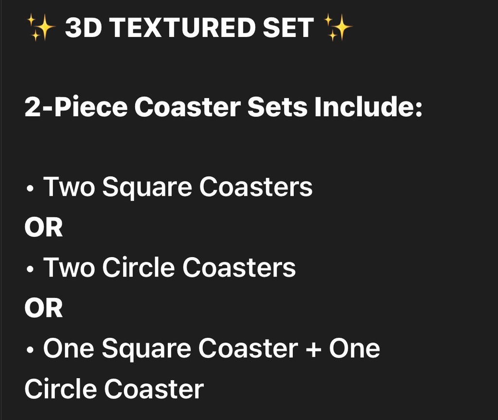 A Coaster just for YOU.