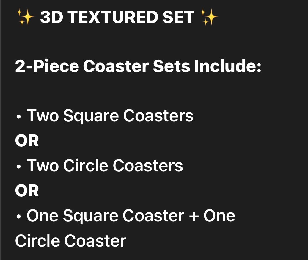 A Coaster just for YOU.